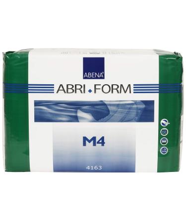 Abena Abri-Form Comfort Plastic-Backed Briefs, Level 4, (Medium To Large Sizes) Medium, 14 Count Medium (Pack of 14) 14