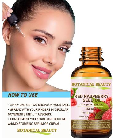 Botanical Beauty Red Raspberry Seed Oil - 100% Pure Cold Pressed Carrier Oil for Face Skin Hair Lips & Nails | 1 Fl. oz (30 ml) - International Shipping Available - Buy Online on GoSupps.com