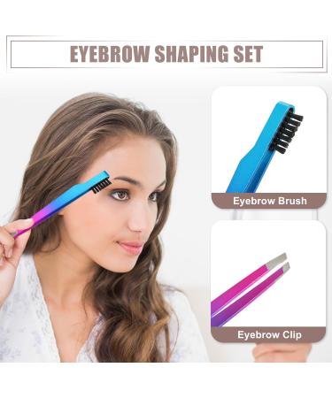 VOCOSTE Portable 2 In1 Eyebrow Shaping Tool Blue Gradient Rose Red - Buy Online on GoSupps.com