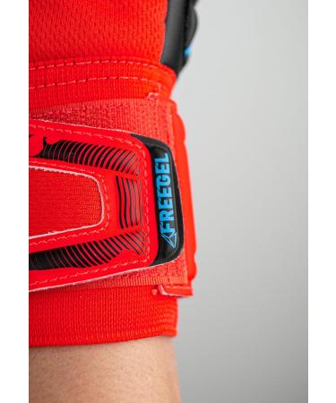 Reusch Men's Attrakt Freegel Goalkeeper Gloves - 8 Bright Red / Future Blue - International Shipping Available - Buy Online on GoSupps.com