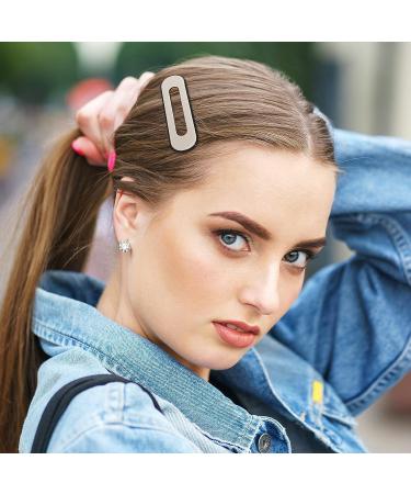 18 Piece Black White Checkerboard Hair Barrettes Set for Women and Girls - Elegant Geometric Hair Clips - Vintage Hair Accessories - Black White Plaid Glitter Hair Pins - Buy Online on GoSupps.com