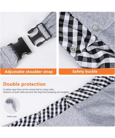 Coolzon Breathable Dog Carrier Bag for Small Pets - Adjustable Shoulder Strap Holds Up to 7kg - Ideal for Dogs & Cats - Buy Online on GoSupps.com
