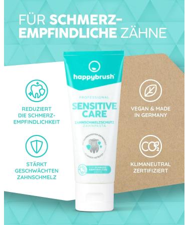 Happybrush Professional Toothpaste - Repair & Care for Sensitive Teeth | Herbal Taste Double Pack (2x 75ml) - Best for Pain Relief - Buy Online on GoSupps.com