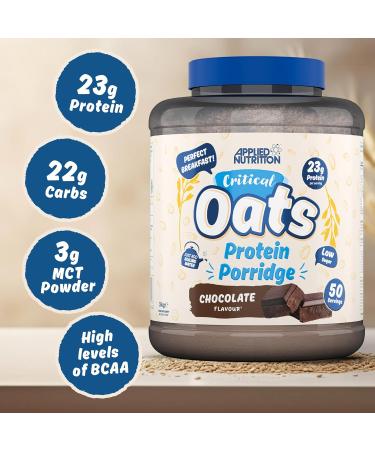 Applied Nutrition Critical Oats Porridge Prot in Prot ine de Whey Prot ines de Lactos rum en Poudre avec Avoine Compl te Isolat de Prot ines ISO-XP Acides Amin s - Buy Online on GoSupps.com