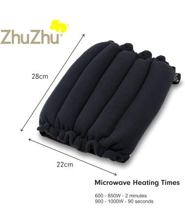 Zhu-Zhu Microwavable Knee & Leg Pad | Navy Fleece Wheat Bag for Pain Relief - Buy Online on GoSupps.com