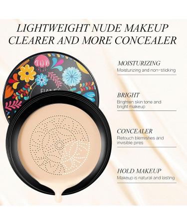 Mushroomhead Air Cushion BB Cream - Mushroom Head Foundation - Moisturizing BB Cream Foundation Long-Lasting Coverage of Blemishes for All Ivory - Buy Online on GoSupps.com