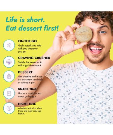 321glo Collagen Protein Cookies - Soft-Baked, Low Carb & Keto Friendly (6-Pack, White Chocolate) for Women, Men, Kids - Buy Online on GoSupps.com