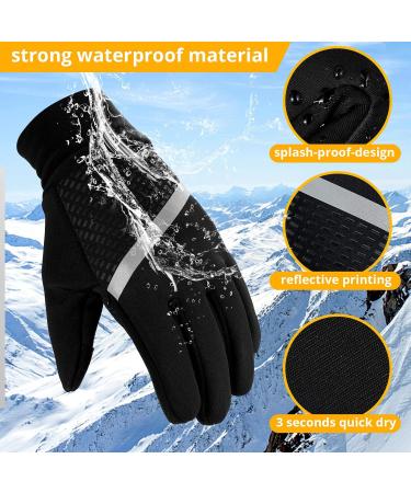 Milaiun Waterproof Winter Gloves for Kids | Warm Softshell Bicycle Gloves with Anti-Slip & Touchscreen | Sizes XL for Girls Ages 4-12 - Buy Online on GoSupps.com