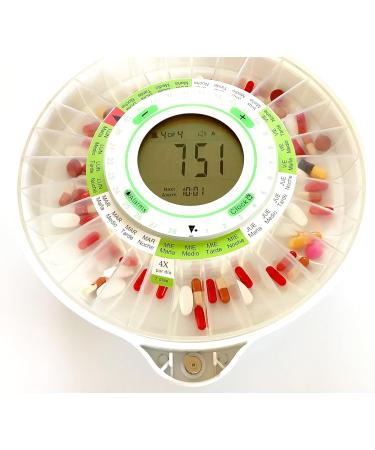 Dispensador Electr nico Autom tico de Pastillas Dosecontrol 2021 - Alarma Tapa Mate Pantalla Grande 9 Alarmas Plantillas en Espa ol - Env o Internacional - Buy Online on GoSupps.com