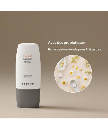 Blithe Honest Sunscreen for pH Balance & Mild Protection - Korean Skincare Chemical Sun Protection Replenish Skin pH 5.5 Balancing Formula SPF 50+ PA++++ (50 ml) - Buy Online on GoSupps.com