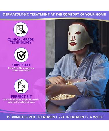 FDA Cleared LED Light Therapy Face Mask for Anti-Aging & Dark Spot Removal + Ice Roller - 8-in-1 Rejuvenation Device - Buy Online on GoSupps.com