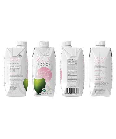 Real Coco Organic Pink Nam Hom Coconut Water (12-Pack 330ml) - USDA Organic, No Added Sugar, Electrolyte-Rich, Vegan & Plant Based - Buy Online on GoSupps.com