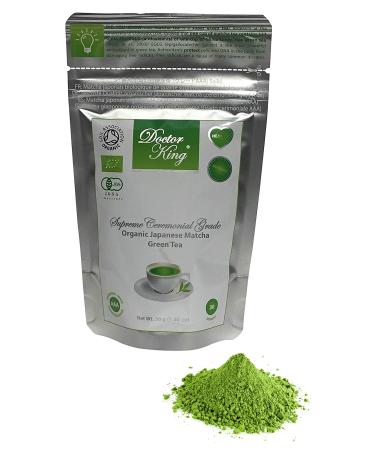 DOCTOR KING Finest Ceremonial Grade Organic Japanese Matcha Green Tea | Top Grade: Ceremonial Grade AAA | Variety (Saik (Saik is Japanese for supreme))