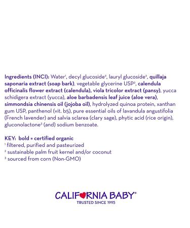 California Baby Calendula Shampoo & Body Wash for Dry, Sensitive Skin - USDA Certified, 100% Plant-Based Baby Soap - 19 oz - Buy Online on GoSupps.com