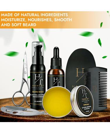 Hamcot Beard Grooming Kit for Men | Brush Oil & Balm | Ultimate Beard Care & Maintenance - Buy Online on GoSupps.com