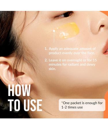Yuja Light My Night Sleeping Pack - 7 Pack Vitamin C Antioxidant Face Mask | Niacinamide for Glowing Skin - Buy Online on GoSupps.com