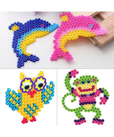 FVIEXE 18PCS 5mm Fuse Beads Pegboards Kit | Large Plastic Bead Boards for Kids DIY Craft | Includes 2 Tweezers & 20 Ironing Paper | Melty Beads Square Peg Boards - Buy Online on GoSupps.com
