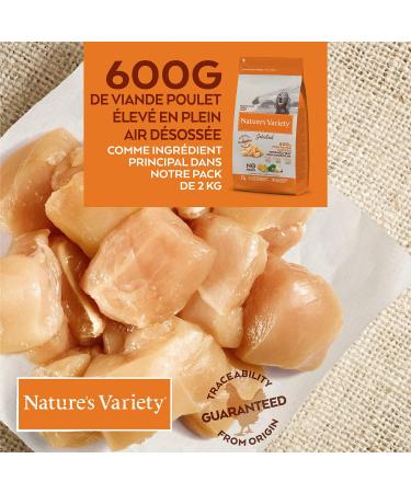 Nature's Variety Selected - Dry Dog Food for Medium and Large Breed Adult Dogs - Grain Free - with Deboned Free-Range Chicken - 2kg - Buy Online on GoSupps.com