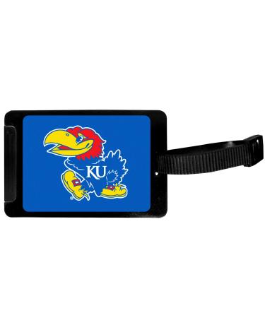 Siskiyou NCAA Kansas Jayhawks Luggage Tag Black, 3.25"