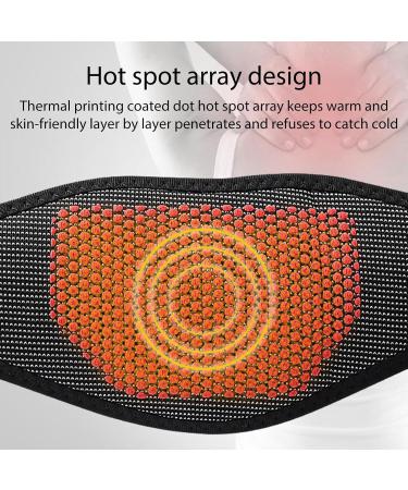 Joberio Heated Neck Support | Magnetic Wormwood Neck Warmer for Fatigue Relief - Portable Unisex Neck & Shoulder Protection in Black & Red Dot - Buy Online on GoSupps.com
