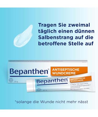 Bepanthen Antiseptic Wound Cream 20g - Protect Against Infection | International Shipping Available - Buy Online on GoSupps.com