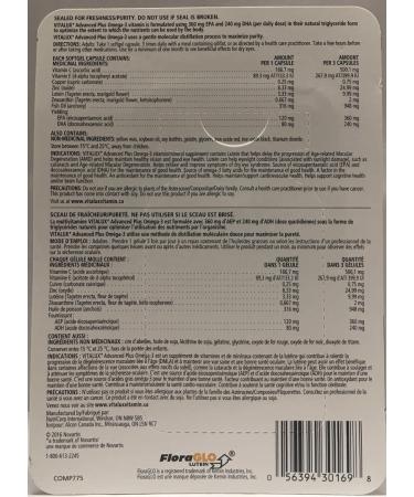 Vitalux Advanced Plus Omega-3 Ocular Multivitamin 270 Easy-to-Swallow Softgels (2 Bottles) - Buy Online on GoSupps.com