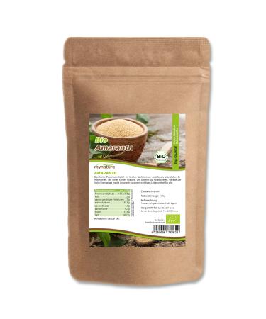 Jeske Sports Supplies Mynatura Bio Amaranth bag whole wheat unsweetened for muesli porridge salad vegetarian purely vegetable 2 x 1000 g 2x 1000g
