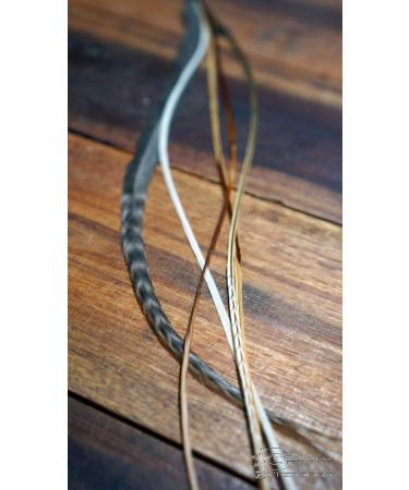 5 Natural Tone Feather Extensions + 1 Light Grey Wide Extension - International Shipping Available - Buy Online on GoSupps.com