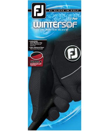 FootJoy Men's WinterSof Golf Gloves - Black, Large Pair | Stay Warm and Grip the Game - Buy Online on GoSupps.com