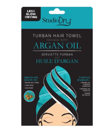 Turban towel with argan oil studio dry