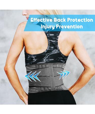 FESAS Breathable Back Brace - Lumbar Support Belt for Lower Back Pain Relief | Ideal for Herniated Disc & Sciatica | Unisex Large/X-Large - Buy Online on GoSupps.com