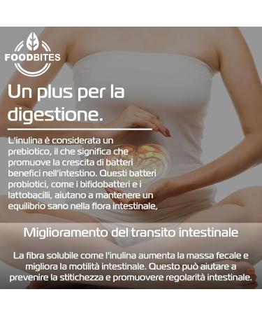 Inulin Powder 250g - Prebiotic Fiber for Physiological Maintenance of the Intestine - Chicory Inulin 100% Purity - Buy Online on GoSupps.com