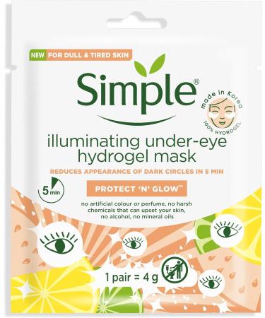 Simple Brightening Under Eye Hydrogel Mask (Pack of 4) 1 count (Pack of 4) Under Eye Brightening - Buy Online on GoSupps.com