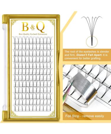 Premade Fans Eyelash Extensions 5D-D-0.10-14 - B&Q LASH Volume Fan Lashes 14mm 5D-D-0.10 - Buy Online on GoSupps.com