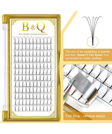 Buy B&Q Premade Fans Eyelash Extensions 3D-6D | 0.07 & 0.10 Volume Lashes C&D Curl - Buy Online on GoSupps.com