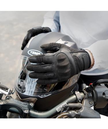AXBXCX Touch Screen Full Finger Gloves - Black Large | For Motorcycles, Cycling, ATV, Camping, Climbing, Hiking, Work | Men & Women - Outdoor Sports - Buy Online on GoSupps.com