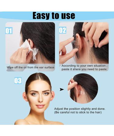 AMIJOUX 30 Pcs Invisible Ear Support Stickers - Painless Solution for Elf Ear & Big Ear Problems - Transparent Ear Lobe Patches for Adults - Buy Online on GoSupps.com