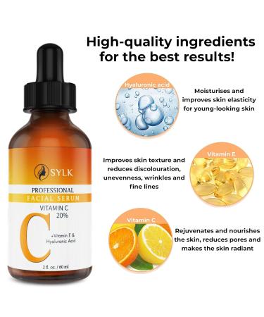 High Dose Vitamin C Serum with Hyaluronic Acid & Vitamin E | Brightening Face Serum for Microneedling | Targets Pimples & Pigment Spots | 60 ml - Buy Online on GoSupps.com