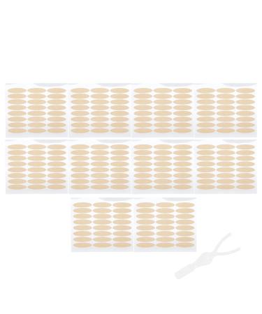 240 Pairs Double Eyelid Tape Stickers Eyelid Lift Strip Eyelid Sticker with Fork Rod Invisible Single Side Double Eyelid Stickers