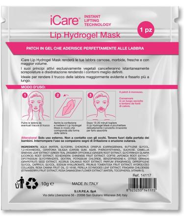 iCare Hydrogel Lip Mask - Instant Lifting Technology Gel Patch With Plant Active Ingredients Moisturizing Eliminates Chapped Lips Redefines Lip Contours Sets Makeup - Buy Online on GoSupps.com