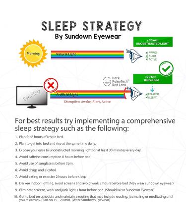 Blue Blocking Glasses for Sleep - 99.9% Blue & Green Light Block - PaleoTech Dark Therapy Lens to Fall Asleep Faster Optimize Hormones Alleviate Headaches International Shipping Available - Buy Online on GoSupps.com