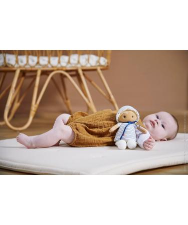 Kaloo Tendresse Eli 25cm Fabric Rag Doll with Striped Tee - Perfect Gift for Babies - Customisable Ribbon - K200012 - Buy Online on GoSupps.com