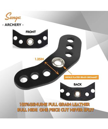 SUNYA Archery Bow Wrist Sling - 550 Paracord Strap with Full Grain Leather Yoke - Expedition Camo - Buy Online on GoSupps.com