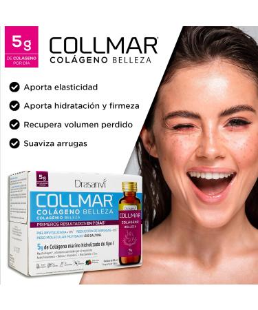  Drasanvi Collmar Liquid Collagen Drinking Collagen Hydrolyzed Collagen Wrinkle Reduction Revitalized Skin Marine Collagen Hyauronic Acid + Vit C 8 Shots 50ml DRASANVI - Buy Online on GoSupps.com