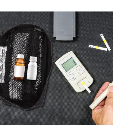 Portable Insulin Cooler Bag for Diabetes - Medical Cooling Bag with Ice Brick | Diabetic Supplies Organizer in Black - Buy Online on GoSupps.com