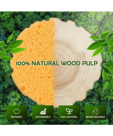 AIDEA 96 Count Compressed Facial Sponges - Eco-Friendly Makeup & Cleansing Sponges for Exfoliating Face Washing & Makeup Removal - Travel Essentials in Yellow - Buy Online on GoSupps.com