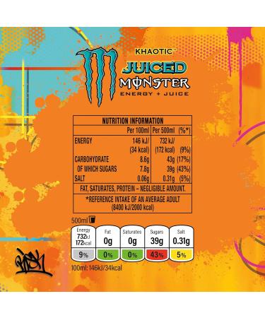  Monster Monster Energy Khaotic 12 x 500 ml - Buy Online on GoSupps.com