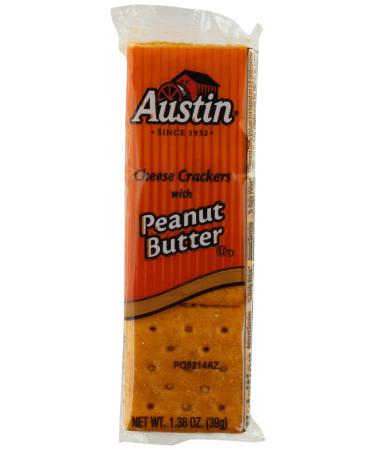 Austin Cheese Crackers with Peanut Butter, 1.38oz (27 count) Cheddar Cheese 1.38 Ounce (Pack of 27) - Buy Online on GoSupps.com