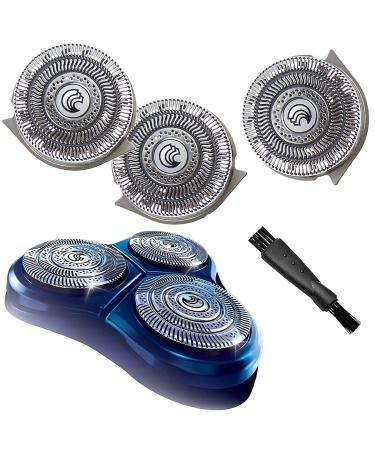 HQ9 Replacement Heads Blades for Philips Norelco Electric Shaver Razor Triple Track Head SpeedXL HQ9080 HQ9070 HQ8240/8260 PT920 8140XL 8150XL 8160XL 8170XL Upgraded HQ9 Replacement Shaving Blades Hq9-3pack