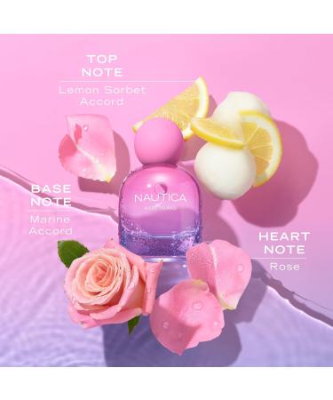 Nautica for Her Rose Island Eau De Parfum 1.6 Fl Oz (Pack of 1) Notes of Lemon Rose and Musk Women's Fragrance Long Lasting Mood-Boosting Fragrance Vegan Formula 1.6 Fl Oz (Pack of 1) Rose Island - Buy Online on GoSupps.com